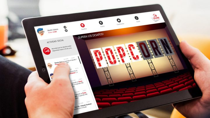 Popcorn Learning es uno de los últimos desarrollos de Gestionet, lanzado para Yelmo Cines.